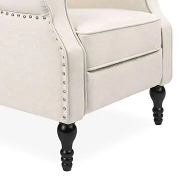 Tufted Wingback Push Back Recliner for Ultimate Comfort