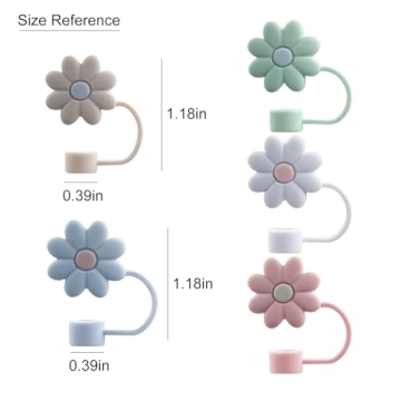 Stylish Silicone Straw Caps for Stanley Tumblers - Dustproof