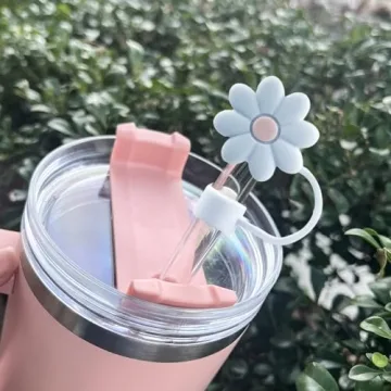 Stylish Silicone Straw Caps for Stanley Tumblers - Dustproof