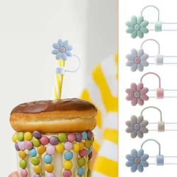 Stylish Silicone Straw Caps for Stanley Tumblers - Dustproof