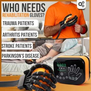 Linkox Hand Rehabilitation Robot Gloves - Robot Hand Glove for Stroke, Paralysis & Arthritis Patient...