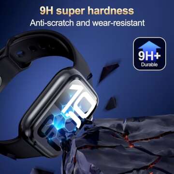 X-it for Apple Watch Series 10 46MM Screen Protector [Automatic Align Tech] Self-Healing,Flexible HD Transparent,Anti-Scratch,Bubble Free,Waterproof,Touch Sensitive [Non-Glass] 3 Packs