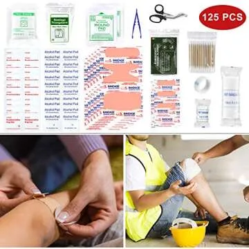 SUPOLOGY Emergency Survival First Aid Trauma Tourniquet for Disaster Home Outdoor Camping Emergency Kit (Black.)