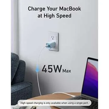 Anker 47W Compact USB C Charger for iPhone and MacBook