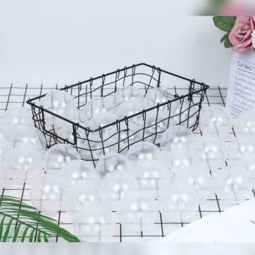 TRENDBOX 100 Ocean Balls for Babies Kids Children Soft Plastic Birthday Parties Events Playground Games Pool (Transparent)