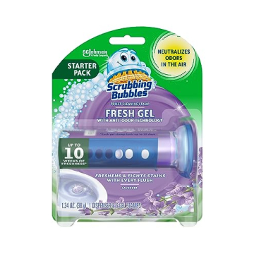 Scrubbing Bubbles Gel Toilet Bowl Cleaning Stamps - Lavender Fresh, 6 Count
