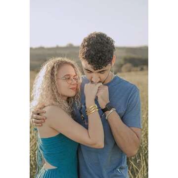 A Golden Cloud Gold Bangle Bracelets For Women Non Tarnish 14k Gold Plated Stackable Chunky Gold Bracelet Set Stretch Trendy Elastic Snake Chain Bracelet (gold)