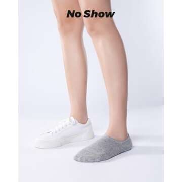 IDEGG No Show Socks Womens and Men Low Cut Ankle Short Anti-slid Athletic Running Novelty Casual Inv...