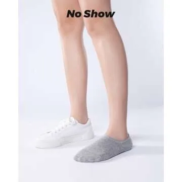 IDEGG No Show Socks Womens and Men Low Cut Ankle Short Anti-slid Athletic Running Novelty Casual Inv...