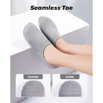 IDEGG No Show Socks Womens and Men Low Cut Ankle Short Anti-slid Athletic Running Novelty Casual Invisible Liner Socks
