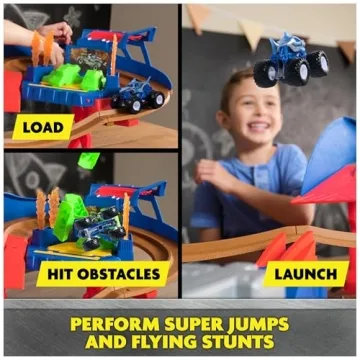 Monster Jam Supercharge Speedway Playset for Kids
