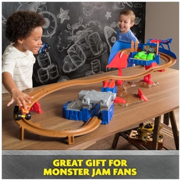 Monster Jam Supercharge Speedway Playset for Kids