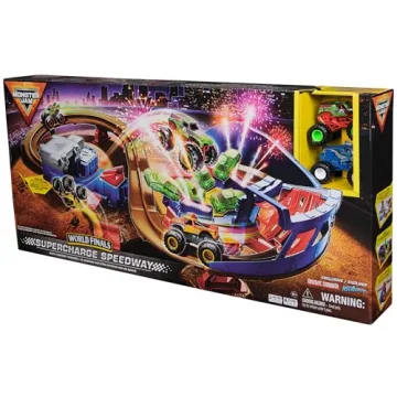 Monster Jam Supercharge Speedway Playset for Kids