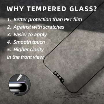 EGKimBa Privacy Screen Protector - Compatible with iPhone 13, 13 Pro or 14, 6.1 inch Gradient Colorful Electroplated Anti-Spy Anti-Blue Light Tempered Glass