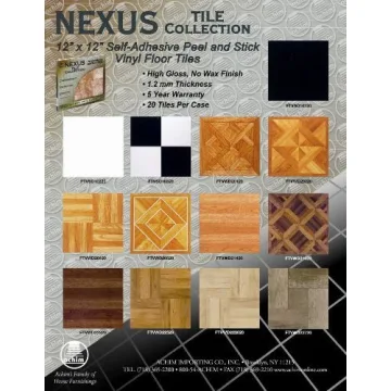Achim Nexus Vinyl Tile 12 Inch Peel and Stick Pack of 20
