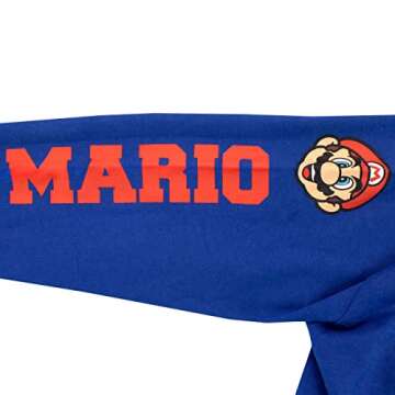 Super Mario Hoodie | Hoodies for Boys | Luigi Zip Hoodie | Kids Sweatshirts Blue 10