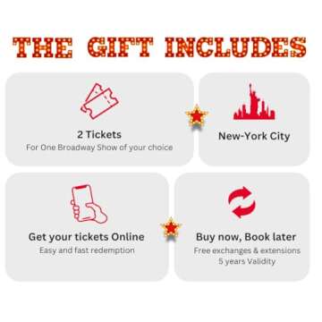 WONDERBOX – Experience Gift – Broadway Shows – 2 Tickets for The Broadway Show of Your Choice – Easy and Fast Booking Online - Unique Broadway Show Gift Idea - Find Broadway Musical Tickets