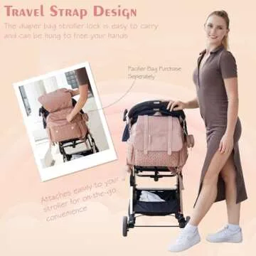 Stylish SEWBOO Diaper Bag Large Capacity & Waterproof