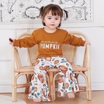 Kupretty Baby Girl Pumpkin Patch Outfit for Fall and Halloween