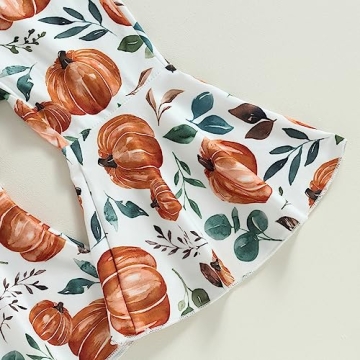 Kupretty Baby Girl Pumpkin Patch Outfit for Fall and Halloween