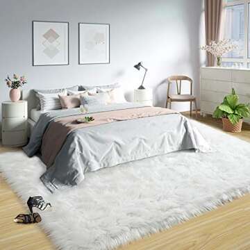 Rostyle Soft Fluffy Rug - Cozy Faux Fur for Every Room