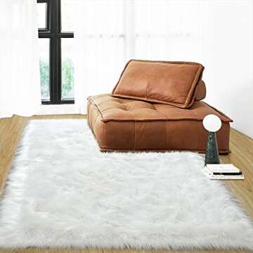 Rostyle Soft Fluffy Rug - Cozy Faux Fur for Every Room