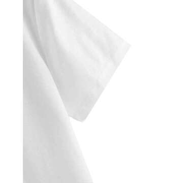 SweatyRocks Women's Cute Graphic T-Shirts Crewneck Short Sleeve Casual Gesture Print Tee Tops Butterfly White S