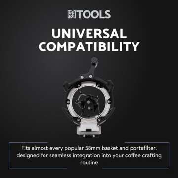 Barista Hustle AutoComb, Espresso WDT Distribution Tool, 12 Needle Espresso Stirrer, Adjustable Needle Depth, Compatible with Most 58mm Baskets and Portafilters, Durable and Replaceable Components