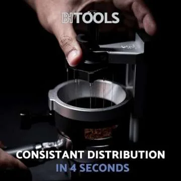 Barista Hustle AutoComb, Espresso WDT Distribution Tool, 12 Needle Espresso Stirrer, Adjustable Needle Depth, Compatible with Most 58mm Baskets and Portafilters, Durable and Replaceable Components