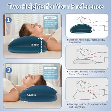 Olumoon Cervical Neck Pillow - Pain Relief Ergonomic Design