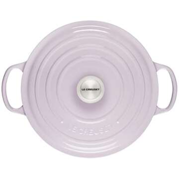 Le Creuset Enameled Cast Iron Signature Round Dutch Oven with Lid, 7.25 Quart, Shallot