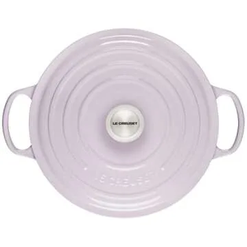 Le Creuset Enameled Cast Iron Signature Round Dutch Oven with Lid, 7.25 Quart, Shallot