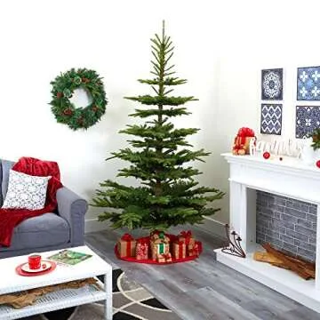 Nearly Natural 7.5ft. Layered Washington Spruce Artificial Christmas Tree with and 1325 Bendable Branches