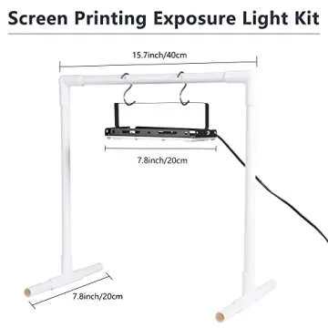 Caydo 46 Pieces Screen Printing Kit with 4 Color Screen Printing Ink, 2 Size Screen Printing Frame and Squeegees for Screen Printing