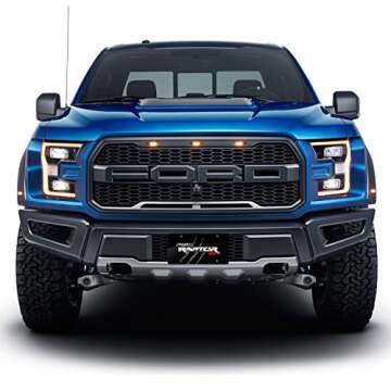 iPick Image Ford F-150 Raptor SVT Claw Marks Graphic Black Acrylic License Plate