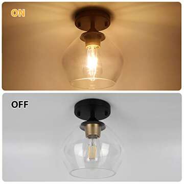 Modern Semi Flush Mount Ceiling Light for Any Room