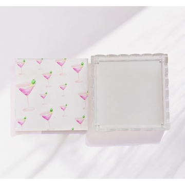 Stylish Customizable Acrylic Scalloped Tray for All Occasions