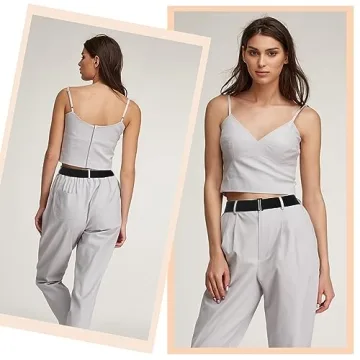 TIESOME Women's Adjustable Invisible Elastic Stretch Belt