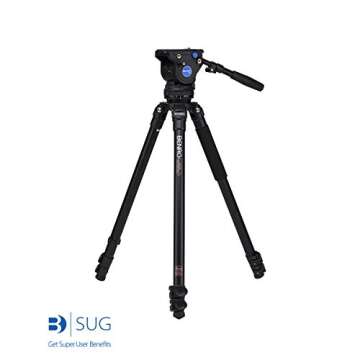 Benro BV4 Aluminum Video Tripod Kit - Lightweight & Strong for Professionals