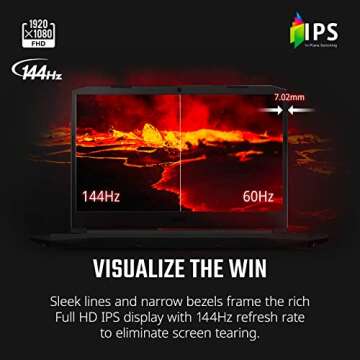 Acer Nitro 5 AN515-57-79TD Gaming Laptop | Intel Core i7-11800H | NVIDIA GeForce RTX 3050 Ti Laptop GPU | 15.6" FHD 144Hz IPS Display | 8GB DDR4 | 512GB NVMe SSD | Killer Wi-Fi 6 | Backlit Keyboard