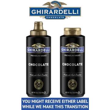 Ghirardelli Chocolate and Caramel Sauces 16 oz Squeeze Bottles