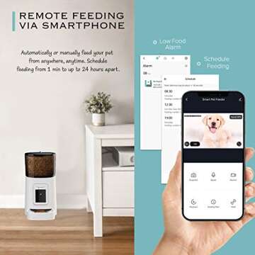 SEKOYA Smart Pet Feeder with 1080p Camera and WiFi