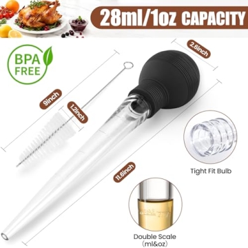 BAUSAR Large Turkey Baster - Premium Baster for Cooking