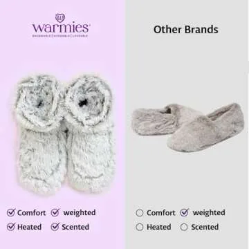 Warmies Microwaveable Slipper Boots for Women - Cozy & Comfy