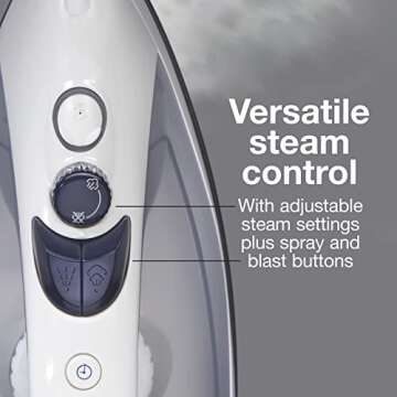 Proctor Silex Steam Iron for Clothes & Vertical Handheld Garment Steamer with Nonstick Soleplate, 12...
