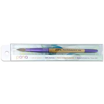 Pana Acrylic Nail Brush Kolinsky Hair Purple Wood Handle