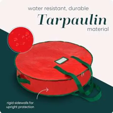 Durable Christmas Wreath Storage Bag - Convenient & Spacious