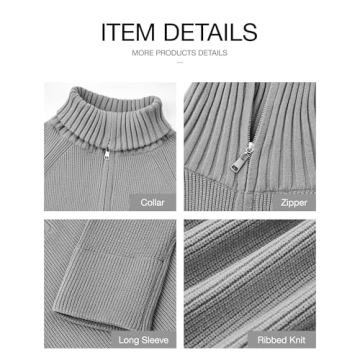 BTFBM Women’s Casual Half Zip Sweater for Style and Comfort