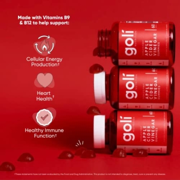 Goli ACV Gummy Vitamins Vegan Gluten-Free B12 Boost