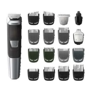 Philips Norelco Multigroomer All-in-One Trimmer Series 5000, 18 Piece Mens Grooming Kit, for Beard F...